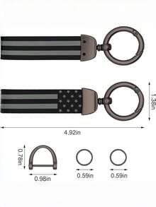 1 قطعة سلسلة مفاتيح علم أمريكا من سبيكة الزنك، مناسبة للشاحنات، إكسسوارات السيارات للرجال، سلسلة مفاتيح بسيطة، إكسسوارات معدنية للحقائب، هدايا للمعلم والأصدقاء والأخوات