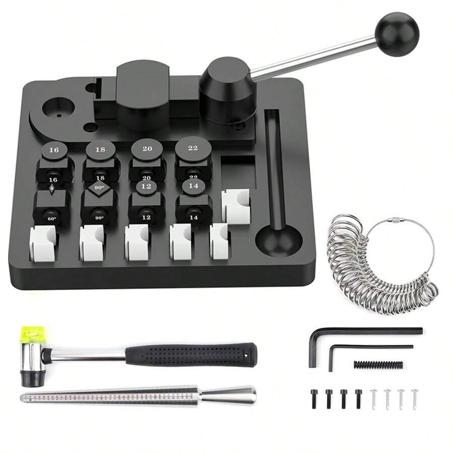 Multi-Function Manual Jewelry Ring & Earring Bending Tool, Suitable For Bending Silver, Gold, Copper, Iron, Stainless Steel Wire - Multicolor - View 1