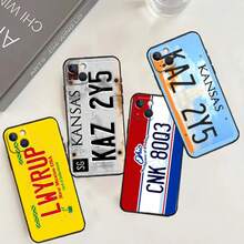 License Plate Phone Case Covercompatible with  15 16 14 Plus 13 12 Mini 11 Pro Max X XR XS Max 7 8 Back Cover,Covercompatible with  17 Hülle, 17 pro Hülle, 17 promax Hülle - TT4917 - Übersicht 1