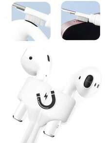 Magnetic Silicone Anti-Lost Strap, Durable, Sweat-Proof, Non-Slip Sports Bluetooth Earphone Anti-Lost Strap, Earphone Cleaning Brush, Earphone Covers - Multicolor - View 4