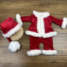 Rekwizyty do fotografii noworodkowej, stroje do sesji zdjęciowych dla niemowląt, świąteczne stroje dla niemowląt, pamiątkowe gadżety na temat rozwoju dziecka