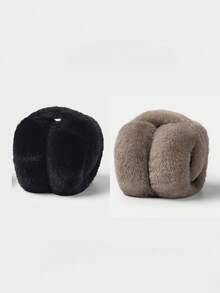 1 Stück Multi-Farben Winter Ohrenschutz, faltbar, Ohrenschützer aus Plüsch, warm, frostschutz, verdickt, Damen Winter Accessoire - Verschiedenfarbig - Übersicht 32