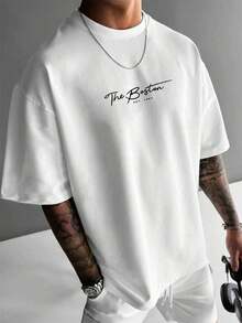 MQ5A Men's T-Shirts Short Sleeve 100% Pure Cotton 200 Gram Weight Men's Clothing Fashionable Casual Outdoor Sports Sweatshirts Gym Gifts For Men Father's Day Beach Lightweight And Breathable Popular Print - 白色 - 查看 6