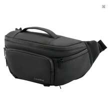 Bolsa de cintura para hombres. Nueva bolsa de cintura para fotografía con asa suave, bolsa de cámara multifuncional de un solo hombro, bolsa de cámara digital resistente al agua y al desgaste. Material y película