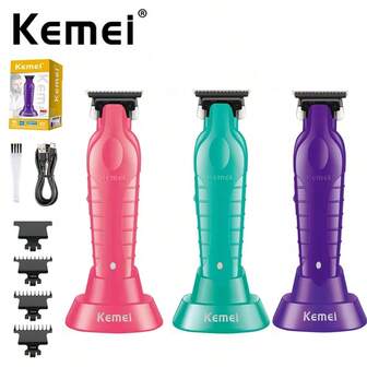  KEMEI KM-2299 Professional Cordless Hair Clipper Kit | Achieve Barber-Level Precision At Home With This All-In-One Set, Featuring USB Fast Charging, Long-Lasting Battery & Multiple Attachments