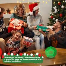 1pc 2026 Upgraded Santa Gift Exchange Dice - 12 Sided Christmas Party Dice With Festive Holiday Design, 3x 3x3inch Durable Plastic For Holiday Games, Family Fun And Gift Exchange, Christmas Party Decoration, Holiday Themed Design, Quality Dice Material, Best For Christmas - 1 - Xem 7