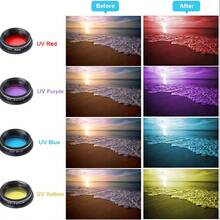 15合1智能手机镜头套装，包含鱼眼镜头、广角镜头、CPL偏光镜、星芒滤镜、彩色滤镜、长焦镜头和微距镜头，兼容及大多数智能手机 | 15种不同镜头满足各种需求，是馈赠佳品 - 黑色 - 查看 6