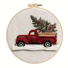 1PC Christmas Pattern Hand-Embroidered DIY Material Package Set, Equipped With An English Guidebook, Is Particularly Suitable For Home Decoration, Christmas Handicraft Atmosphere Decoration, Room Decoration, Christmas Gifts, And A Perfect Gift For Handicraft Enthusiasts - Multicolor - View 12