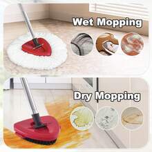 Mop Heads Replacement For Ocedar, Mop Replace Head For Ocedar EasyWring 1 Tank, Microfiber Spin Mop Refills, Include 5 Spin Mop Replacement Head Deep Cleaning Machine Washable With 2 Scrubber Mop Head - Trắng và xanh lá cây - Xem 2