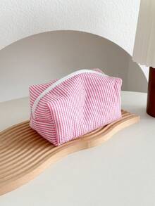 Bow Pattern Pink And Cute Quilted Makeup Bag,Hair Tool Pouch Organizer Bag,Large Capacity Travel Floral Cosmetic Bag Cute Pouch, Makeup Brushes Storage Bag For Women Make Up Bag Makeup Pouch Toiletry Bag Wash Bag Travel Essential Cruise Essentials Vacation Essentials For Men Women - Multicolor - View 9