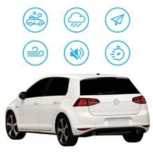 Black Window Visors For VW Golf MK7 – Set Of 4 Wind Deflectors Rain Guards, Precision Fit For 2012–2020 Models, Tool-Free Installation - Black - View 3
