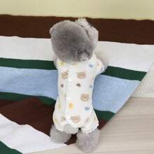 1pc Dog Pajamas - Soft And Warm , Available In Multiple Colors, Simple Design, Comfortable Pajamas And Cold Weather Clothing, Dog Pajamas, Funny Pet Clothes, Comfortable Pet Clothes, Pet Lovers, Fashionable Pet Clothes, Durable Pet Clothes, Puppy Dog Clothes, Puppy , Winter Dog , Dog Accessories, Dog Clothes, Dog Stuff, Dog Costume, Dog Supplies, Suitable For Small And Medium Dogs And Cats