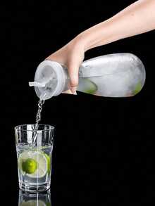 1PC Transparent High Color Value Cold Water Jug, Large Capacity High Temperature Resistant Drop Resistant Drinks Juice Jug, Fruit Tea Kettle, Lemonade Kettle, Zapper - Home Use, Bar, Restaurant, KTV - Multicolor - View 8