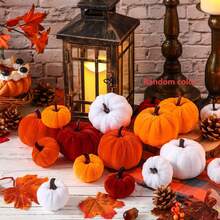 Plastikowa sztuczna biała dynia, sztuczna dekoracja dyni na Halloween, dekoracja centrum handlowego