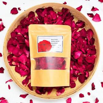 Rose Petals For Wedding, .75oz/50g  Dried Flower Petals For Weddings, Real Red Dried Rose Petals For Bath, Confetti, Gift Ideas; Rose Pedals For Xmas Thanksgiving Day Decor, DIY Crafts,23814333