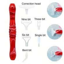 Juego de accesorios de herramientas de pintura de diamantes 5D, incluye bolígrafo de resina, cabezales de perforación de puntos, bolígrafo multiusos y accesorios para uñas