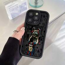 Funda de teléfono Fun Football B-Barcelonas Trophy Famous NO.10 Y-Yamals compatible con iPhone 17 16E 16 15 14 13 12 11 Mini Pro Max Air X XR XSMAX 8 7 Plus, cubierta trasera suave de TPU anti-caída - Blanco antiguo - Ver 4