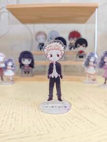 La flor fragante florece con dignidad Figura de personaje de anime en pose sentada en el escritorio de la escuela, de 10 cm de acrílico, coleccionable lindo, tema de panadería, decoración de aula, regalo perfecto para fans del anime