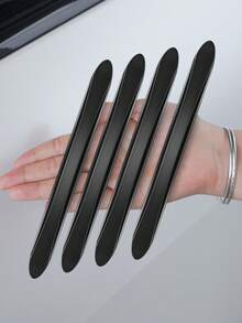 4 Stücke universelle Tür- und Rückspiegel-Schutzleiste, Türkanten-Aufprallschutz-Kratzer-Werkzeug, Silikon-Schutzaufkleber für Autos, kratzfester universeller Klebstoff