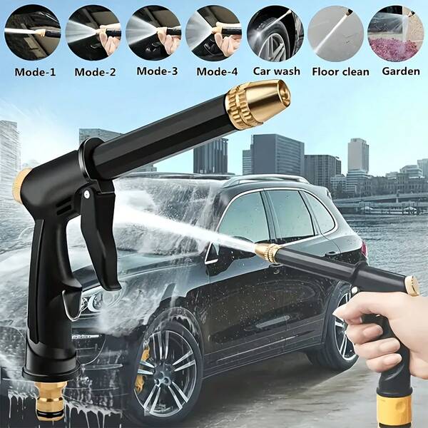 2X High Pressure Water Gun - Portable High Pressure Washer, Flexible And Easy To Use, Non-Slip Handle, Suitable For Car Washing And Gardening, Ergonomic Design, Durable Plastic Material