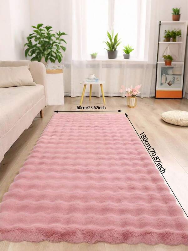1 Stück Plüsch Rosa Teppich, flauschig & weich in verschiedenen Größen, quadratischer Shaggy Teppich für Wohnzimmer, Schlafzimmer, maschinenwaschbarer rechteckiger Teppich, bequem & stylisch, geeignet für Flur, Küche, Waschraum, Schlafzimmer, Badezimmer, Studentenwohnheim, Sofa, Wohnzimmer, Waschtisch, Stuhl, Studentenwohnheim Teppich, Mode Teppich, Raumdekoration, Weihnachtsdekoration, Geschenk, Heimdekoration, Schlafzimmerdekoration