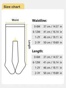 3 Pairs Baby Girls Snug Fit Leggings, Newborn Infant Footless Tights - Multicolor - View 6