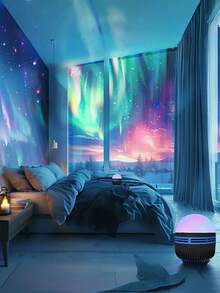 Northern Lights Projector: Decoration For Bed/House/Bedroom Lighting Solution - Desktop Decor Projection; Nightlight; S Aid Light, Multi-Functional LED Projector, Smart Projection Lamp For Bedroom/Study/Living Room, Halloween Decoration Light, Christmas Decoration Light, Birthday Gift, Holiday Gift