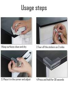 1/4/12 Stücke transparente Tischeckenschützer - verstärktes Design - Haustier-Sicherheitsstoßfänger, rutschfeste Möbelkantenschutz für Tische, Stühle, Betten - Stöße vermeiden (rund, L-förmig)