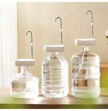 Bomba dispensadora de agua eléctrica, recargable, portátil, dispensador de agua portátil recargable por USB-C para uso doméstico - Blanco - Ver 7