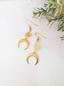 Vintage Golden Sun Star Earrings With Bohemian Style Tassel Charm Boho Fashion Celestial Jewelry Perfect For Festival Wear & Everyda