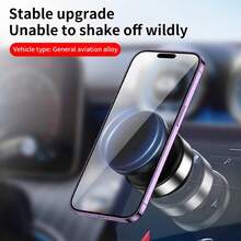 Easy One-Touch Operation | Strong Suction & Magnetic Mount | Electric Vacuum Suction Phone Holder For Car Navigation 130mAh Battery