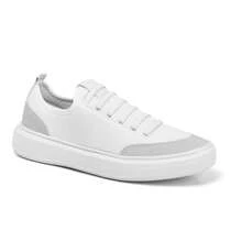 Men's White Sneakers Casual Shoes Easy To Wear Low Top Modern Flat Sole Fashion Modern Nylon Soft Lightweight Comfortable - 白色 - 查看 7