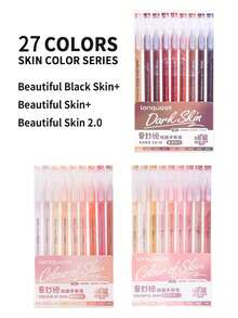 9/36/162/202/256 彩色凝胶笔套装 - 中号笔尖 (0.6mm)，Morandi 圆珠笔/勾线笔/荧光笔，适合鲜艳的书写和素描，书写流畅，适用于绘画、高亮、学生笔记、手册制作、办公等。 - 彩色 - 查看 36