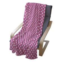 Pink Polka Dots Throw Blanket, Rows And Columns Ordered Arrangement Feminine Abstraction Graphical, Flannel Fleece Accent Piece Soft Couch Cover For Adults,, Pink And White Soft, Comfortable And Warm Flannel Blanket - Nhiều màu - Xem 4
