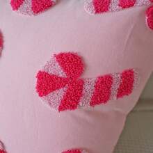 1 szt. poszewka na poduszkę z motywem laski cukrowej i piernikowego ludzika, świąteczna dekoracja do domu, do sypialni