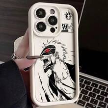 Hot Cool Anime BLEACH Phone Case Compatible With  17 16e 16 15 14 13 12 11 Pro Max Mini XR XS X 7 8 Plus Soft TPU Back Cover, Cover Compatible With  17 Pro Max Case,  17 Pro Case,  17 Case,  16 Pro Max Case