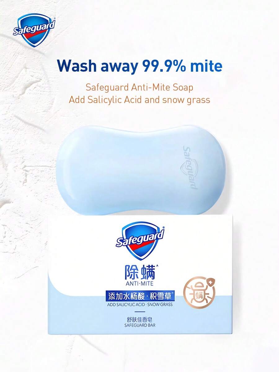 Anti-Mite Soap With Salicylic Acid And Centella Asiatica, Deep Cleanses Face And Body
