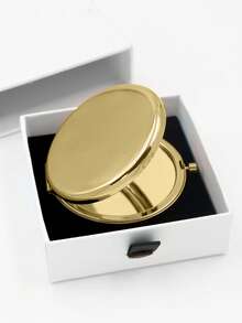 Personalized Makeup Mirror, Customizable Name/Logo, Foldable Makeup Mirror, High-Definition Double-Sided Portable Mirror, Stainless Steel Makeup Mirror, Wedding Gift, Bridesmaid, Bridal Shower Gift, Customized Floral Engraved Makeup Mirror, Suitable For Best Friends, Girlfriends, Mothers, Mother's Day, Birthday, Graduation, Wedding, Anniversary, Practical, Durable, Vibrant Colors, Cute, Adorable, Fun, Kawaii, Fashionable, Unisex, Casual, Personalized - Metal Round 65mm - View 23