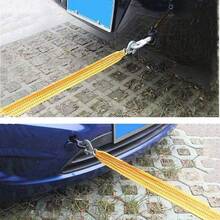 3m High-Strength Luminous Tow Rope, Heavy Duty Cast Hook Lock, Car Emergency Towing Strap For Self-Driving - Multicolor - View 5