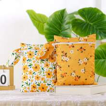 2 件防水手持收纳袋，干湿分离游泳袋，防沙防尘沙滩收纳袋，感恩节礼物婴儿洗礼家庭装饰礼品