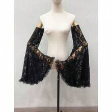 1 Pair New Bride'S Wedding Dress With Lace Covered Arm Sleeves Lantern Sleeves Women'S Dress Accessories - 白色 - 查看 6