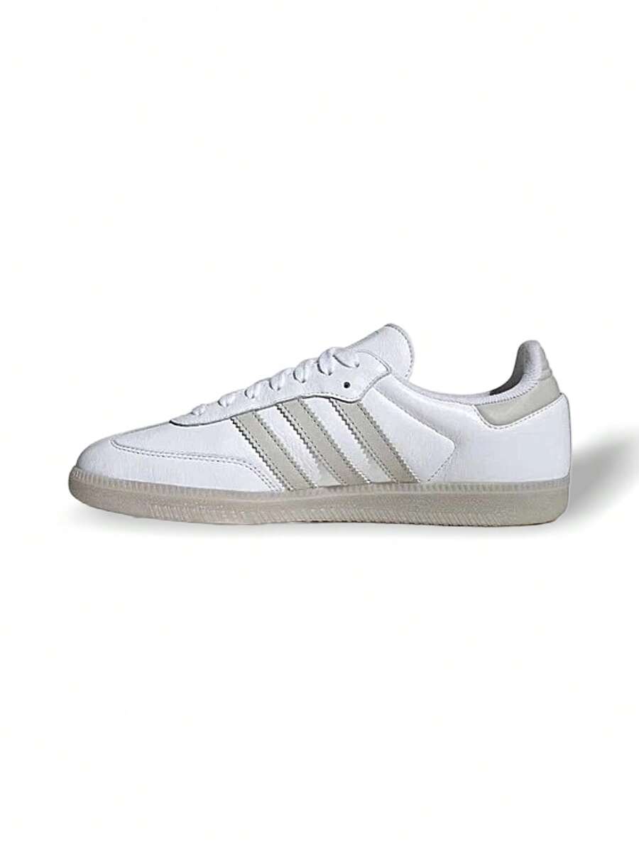 Adidas Samba OG 男式运动鞋运动经典休闲健身舒适缓震易搭配白灰色 JI3206 - 白色 - 查看 1
