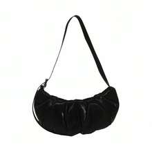 adidas 1.3L Originals Cloud 品牌標誌標誌 雲朵包牛角包 肩包 小號 女款 黑色 - 黑色 - 查看 2