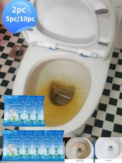 Toilet Cleaning Powder, Suitable For Urine Stains, Fecal Residue, Severe Stains, Smoke And Grease Stains, Effectively Removes Odor, Limescale And Yellowing, Keeps The Air Fresh And Long-Lasting. Suitable As A Christmas Gift For Family And Friends (Random Old And New Models)