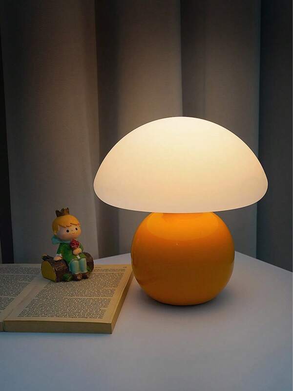 1 Piece, Creative Charging Table Lamp, Equipped With Portable USB Switch - ABS Material + Monochrome Eye-Protection Lighting, Suitable For Bedside Table And Desktop Decoration As A Night Light In The Bedroom