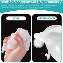 Reusable Urine Pot For The Elderly And Adults - Portable And Comfortable To Wear Leak-Proof Panties With Silicone Belt And Urine Collection Bag, Breathable Soft Care - Màu xanh nhạt - Xem 5