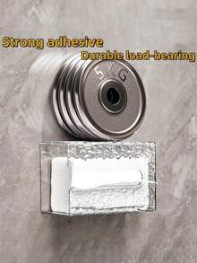 Glacier Pattern Wall-Mounted Tissue Box, Creative Glacier Pattern Tissue Holder, Luxury Style Facial Tissue Storage Box - Transparent - View 5