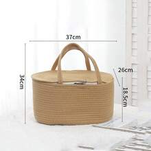 1 chiếc giỏ đựng đồ đan kiểu Bohemian có tay cầm bện, túi xách gấp gọn dung tích lớn với lớp lót có thể tháo rời, hoàn hảo để sắp xếp nhà cửa, du lịch, trang trí phòng ngủ, phòng khách, hộp đựng đan kiểu Boho có tay cầm dùng để đựng đồ chơi, quần áo, sách vở. - Nhiều màu - Xem 6