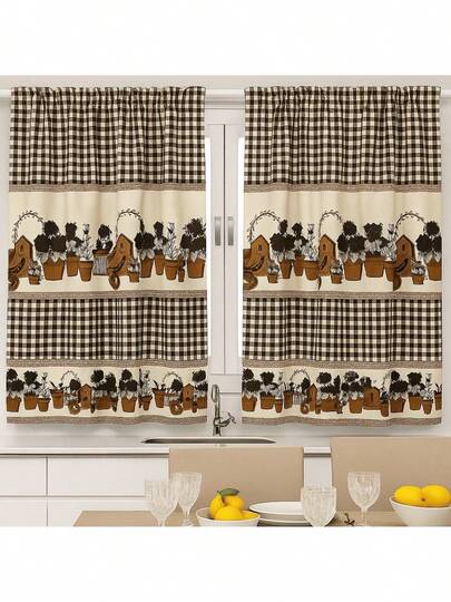 Cortina para Cozinha Estampada – Decorativa e Prática