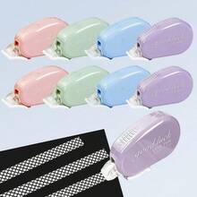 1/4/8 buc. bandă dublu adezivă multicoloră - cu vâscozitate ridicată, poate fi ușor trasă și lipită, potrivită pentru utilizare în albume de scrapbooking, meșteșuguri DIY, întoarcerea la școală, rechizite de birou, jurnale lucrate manual și proiecte de artă. Este un articol de papetărie indispensabil pentru rechizitele școlare și sezonul de întoarcere la școală.